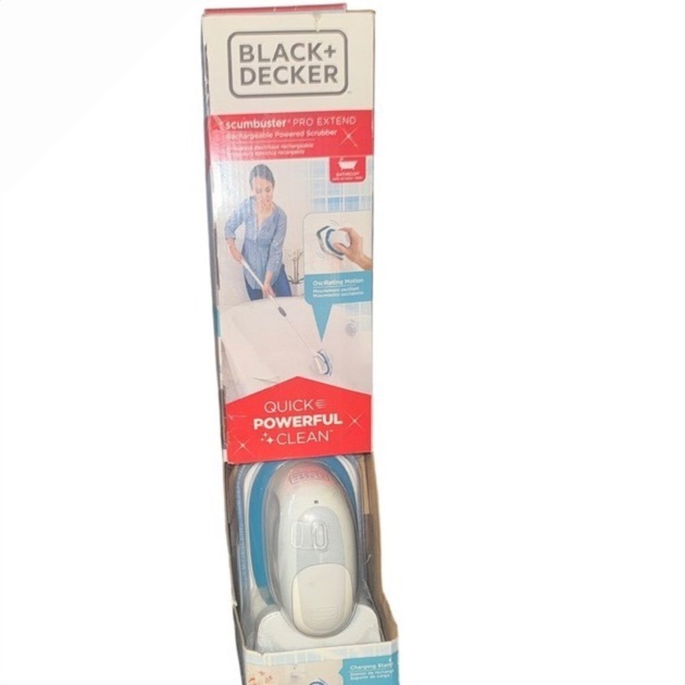 BLACK+DECKER Scumbuster Pro‎ Extend Rechargeable Power Scrubber NEW